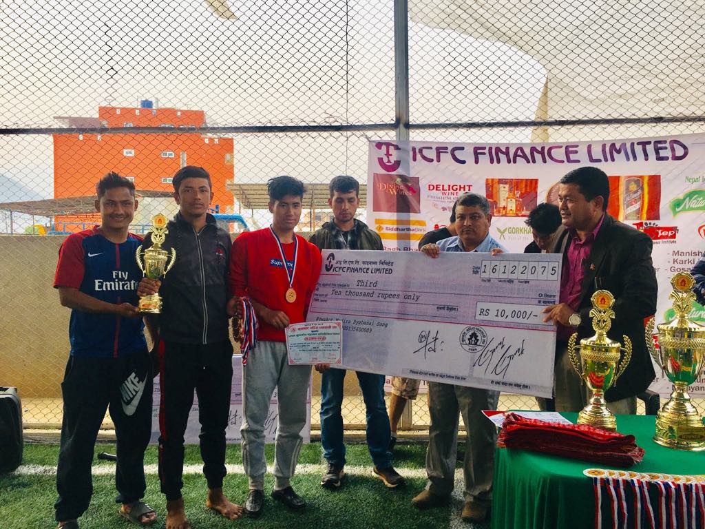 2nd runner of first nuwakot futsal 2075